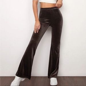 Spandex velvet bell bottoms